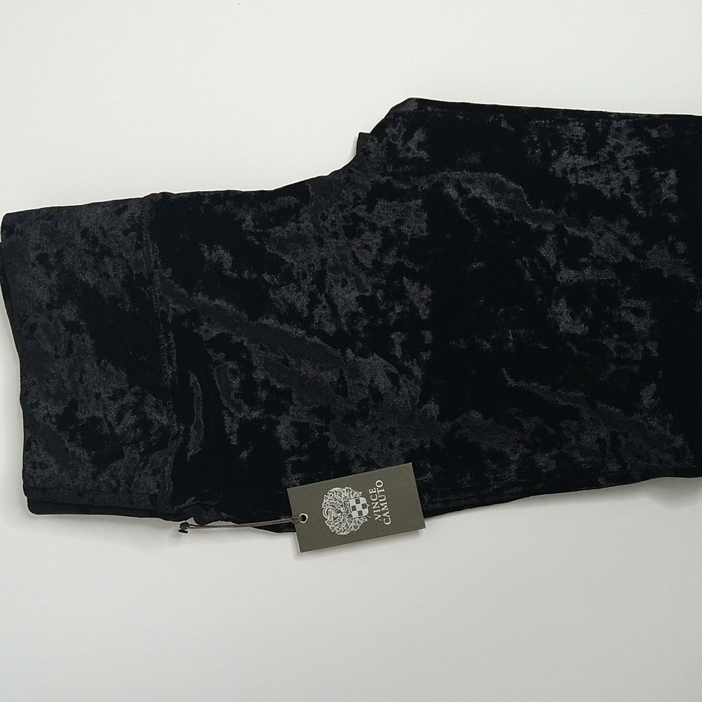 Vince Camuto Black Velvet Leggings